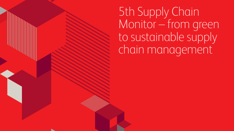 5th Supply Chain Monitor – from green to sustainable supply chain management