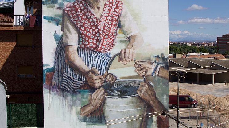 Helen Burin teos Water/life Zaragozassa, Espanjassa.