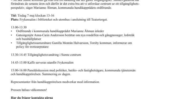 Vandring för kunskap och bättre tillgänglighet