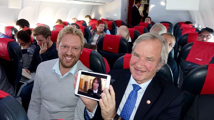Norwegian ofrece televisión en directo a bordo de sus vuelos