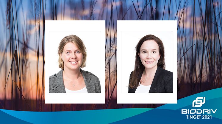Ylva Svedenmark och Kristin Tallbo, hållbarhetsstrateger Adda Inköpscentral är två av årets talare på konferensen BioDriv Tinget.