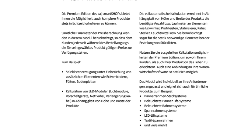 Flyer ca ¦ smartSHOP 3.0 Premium Edition (deutsch)