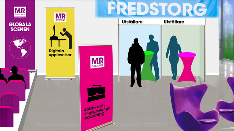 Bild på digitala Fredstorget