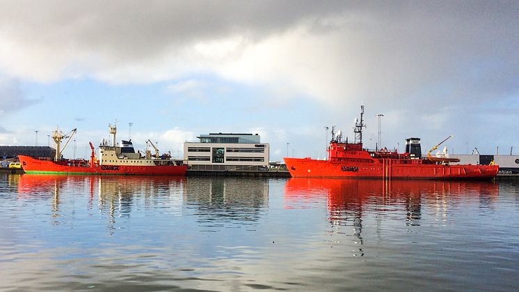 Muligheden for landstrøm sænker ESVAGTs emissioner i havn.