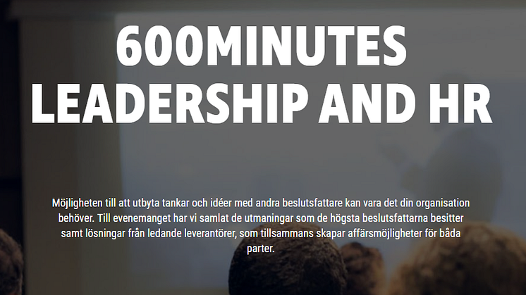 Träffa TNG på 600Minutes Leadership and HR 2019