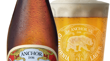 Anchor California Lager bild med glas