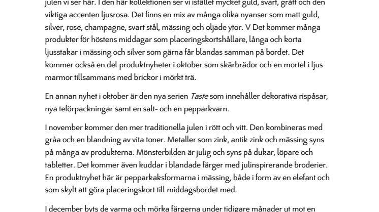Höst och jul hos INDISKA