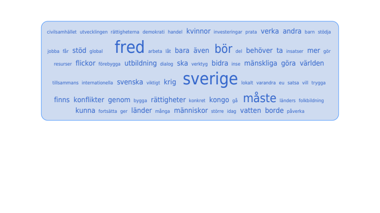 Fredskonferens - och sedan?