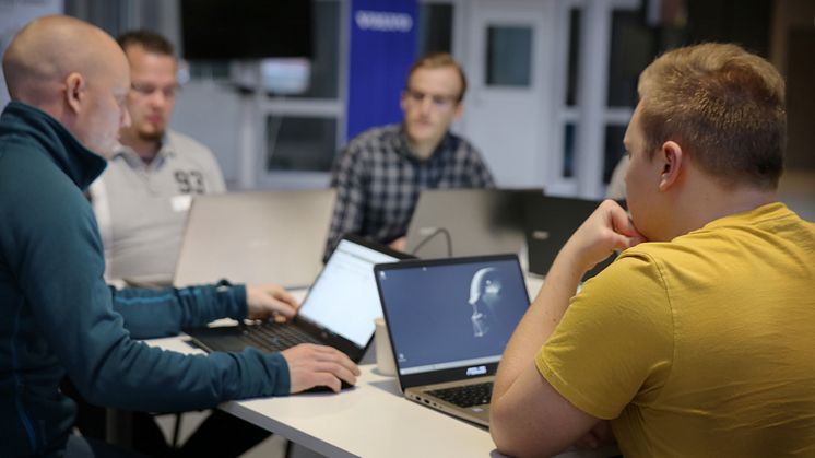 Deltagare i Hackaton 2018. Foto: Högskolan i Skövde