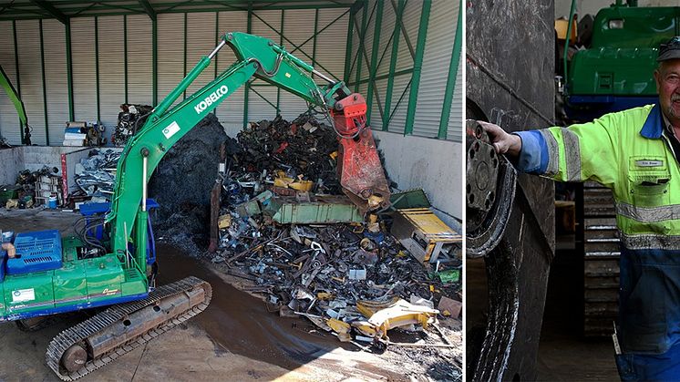 Reinhard Recycling hade problem med oljeläckage när deras kopplingar kopplades bort från hydraultillbehören. De rekommenderades CEJN TLX