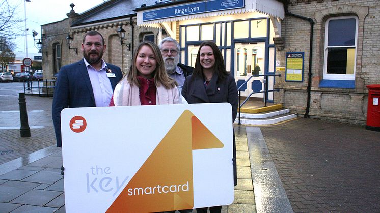 King 's Lynn station front - Commuters can now use Great Northern and Thameslink's Key Smartcard to and from King's Lynn and all the stations to and from Cambridge