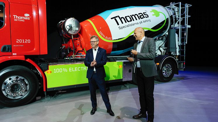 fv Roger Alm vd Volvo Lastvagnar, Hans Karlander vd Thomas Concrete Group