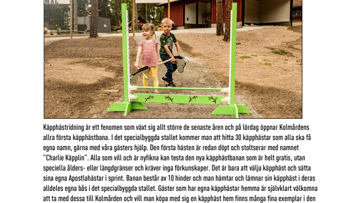 Nu flyttar 30 käpphästar in på Kolmården