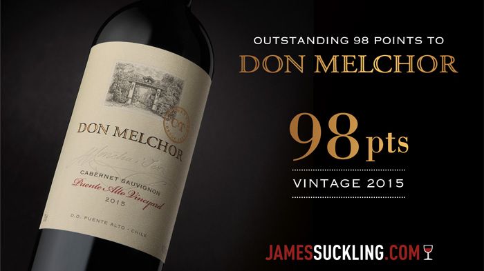 Don Melchor 2015 hyllas av James Suckling
