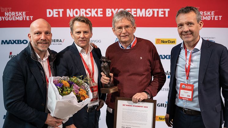 Fra venstre Gunnar G. Nybø, Jøns Sjøgren, Per Jæger og Erik Tønnesen