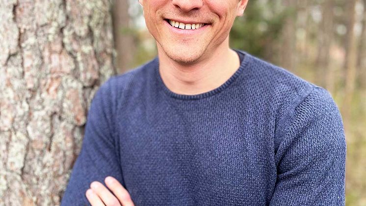 Mattias Lögdberg, 36 år och grundare av DevUp som är det senaste bolaget att antas till inkubatorprogrammet.