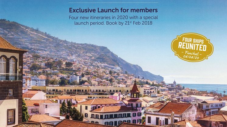 Become part of Fred. Olsen history and celebrate the ‘Four Fred.s in Funchal’ in Spring 2020!