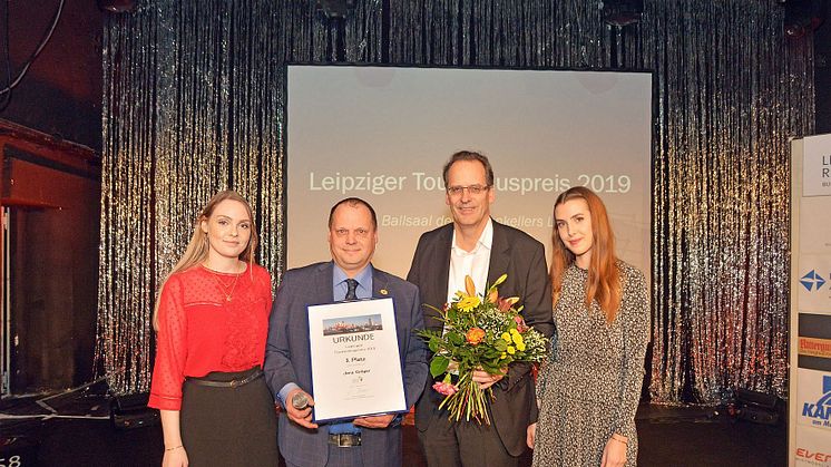 Jens Gröger, Inhaber der Gosenschenke "Ohne Bedenken", erhielt den dritten Platz in der Kategorie Persönlichkeiten. 
