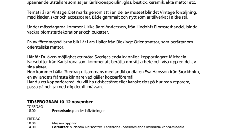 Karlskrona Porslinsmässa 2016