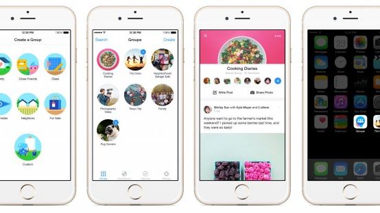 Grupper på Facebook får egen app