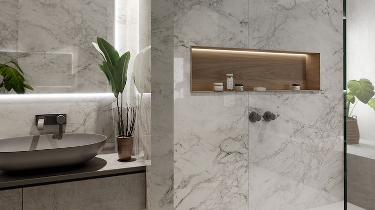 Dekton Slim 4mm har kommet i fargen Bergen fra Dekton Stonika XGloss Collection