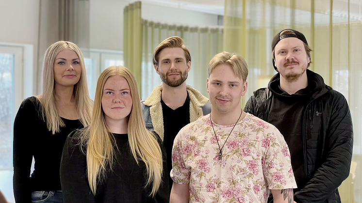 Erika Bergman, Tilda Engman, Oskar Fors, Johan Lundgren och Sebastian Lundgren.