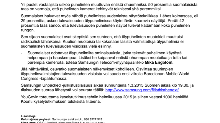 ​Suomalaiset: Tältä näyttää tulevaisuuden puhelin