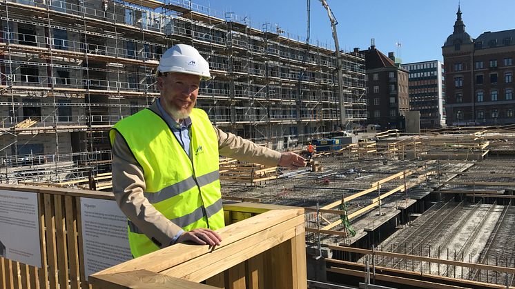 Johan Svedström på utkiksplatsen vid SeaU Helsingborg