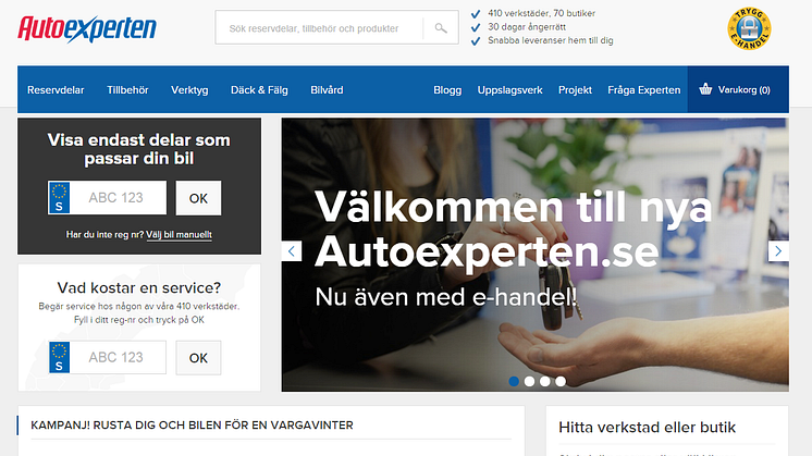 Autoexperten öppnar e-handel för konsumenter