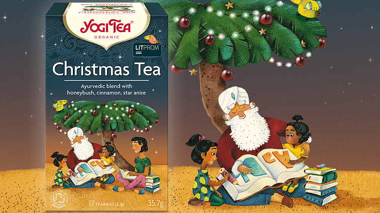 Det ekologiska julteet från Yogi Tea bjuder på kryddiga smaker som kanel, stjärnanis och apelsinolja. Ingredienserna kommer från ekologiskt certifierade odlingar.