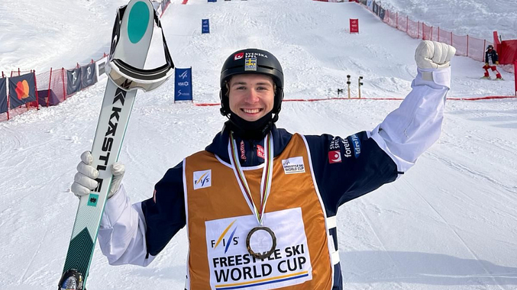 Filip Gravenfors slutade trea i den totala singelcupen 2023/2024. Foto: Rasmus Stegfeldt. 