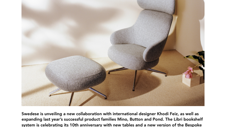 Stockholm Furniture Fair 2018: Swedese presents a new easy chair – Pillo by Khodi Feiz