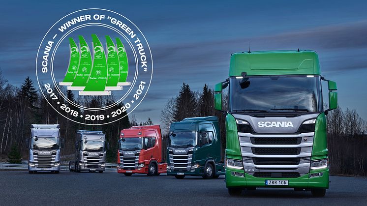 Scania gewinnt den "Green Truck Award 2021"