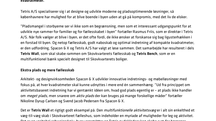 Optimale fællesskaber i byen 