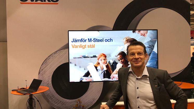 Ovako has a tradition of launching new products at Elmia Subcontractor. This year they include the new steel family Hybrid Steel®, says Scandinavian sales manager Jukka Kivelö.
