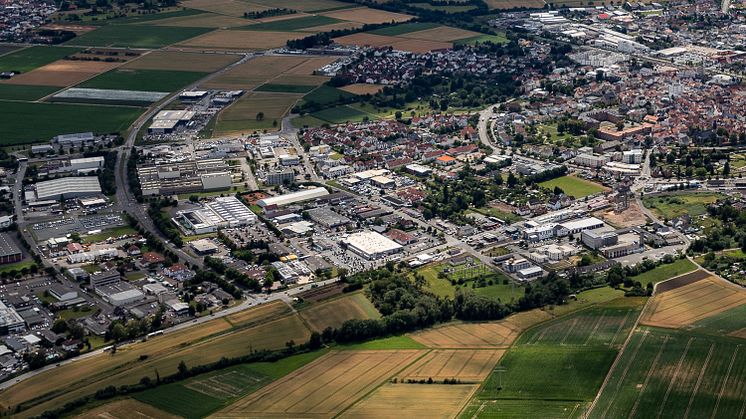 Stadt Butzbach, Gewerbegebiet Ost: Der Ausbau des Glasfasernetzes erfolgt privatwirtschaftlich - ohne Einsatz von Steuergeldern.