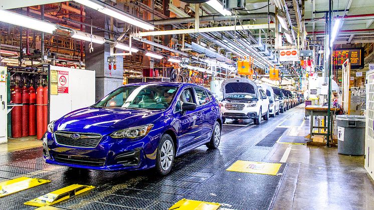 Subarun Lafayetten tehtailla valmistetaan tästä eteenpäin kaikki Amerikassa ja Kanadassa myytävät Subaru Outback-, Legacy- ja Impreza -mallit.