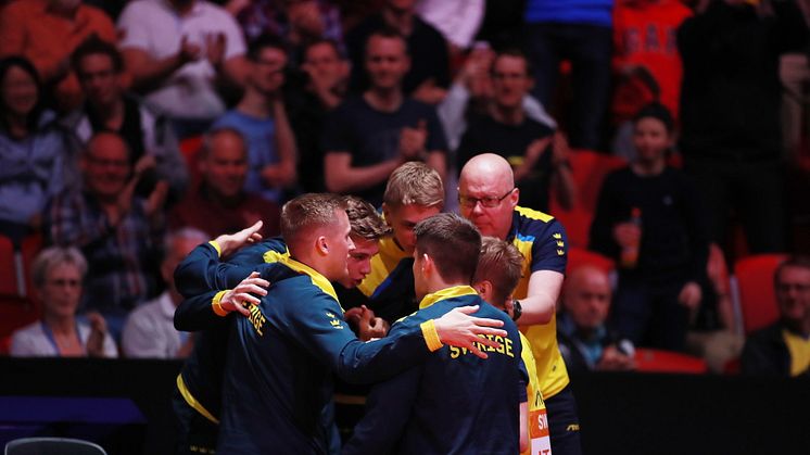 Ett oförglömligt bordtennis-VM i Halmstad där Sverige tog hem bronsmedaljen. Vi är fotfarande lika glada och stolta. Foto: ITTF. 