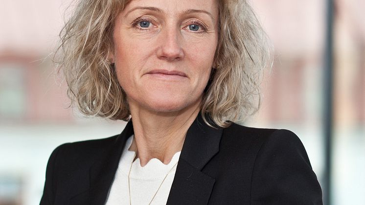 Marie Thelander Dellhag börjar som ny nyproduktionschef på MKB Fastighets AB. Fotograf: Göte Karlsson.