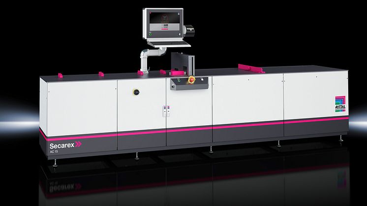 Förbättrad kapmaskin för DIN-profilskenor från Rittal Automation Systems