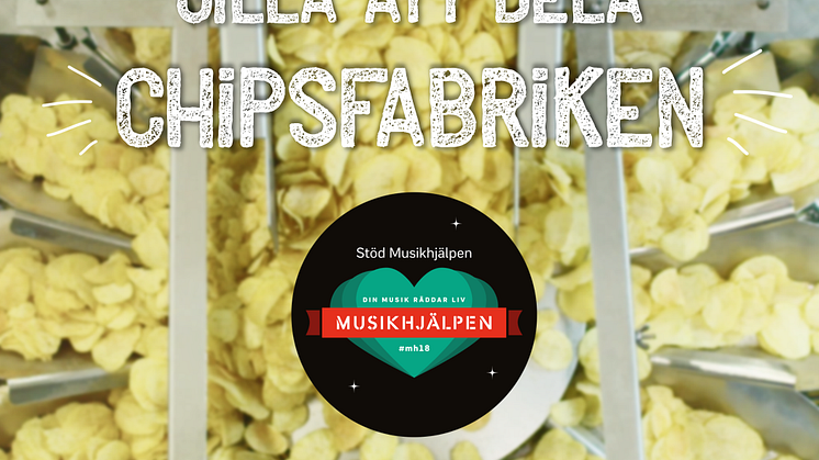 Buda på ett besök hos Estrella i chipsfabriken, för Musikhjälpen 2018