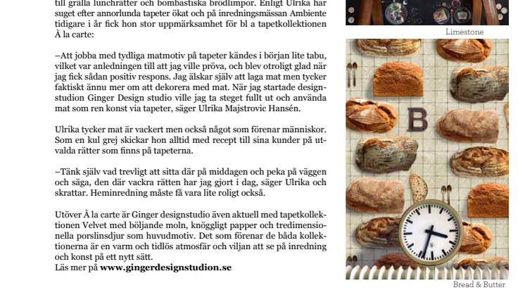Mat uppåt väggarna