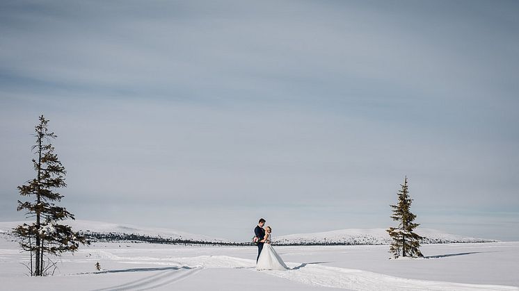 Magiskt vinterbröllop på Storhogna Högfjällshotell & Spa!