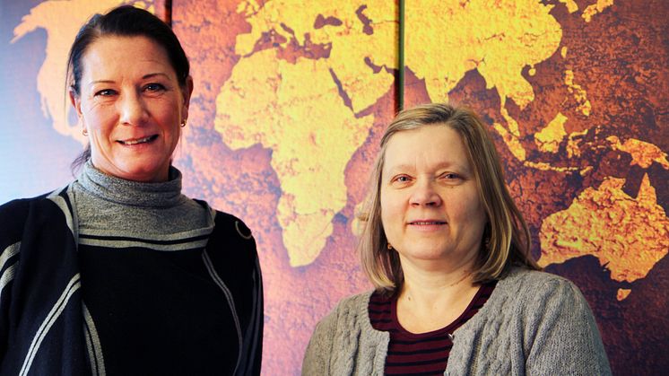 Pia och Sari FRI ANVÄNDNING Foto: Högskolan Kristianstad