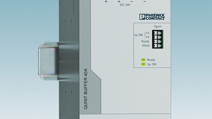 Maintenance-free buffer modules bridge failures lasting several seconds