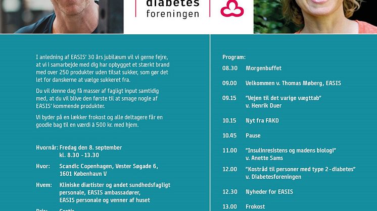 EASIS sundhedsfaglig dag. Fredag 8. september