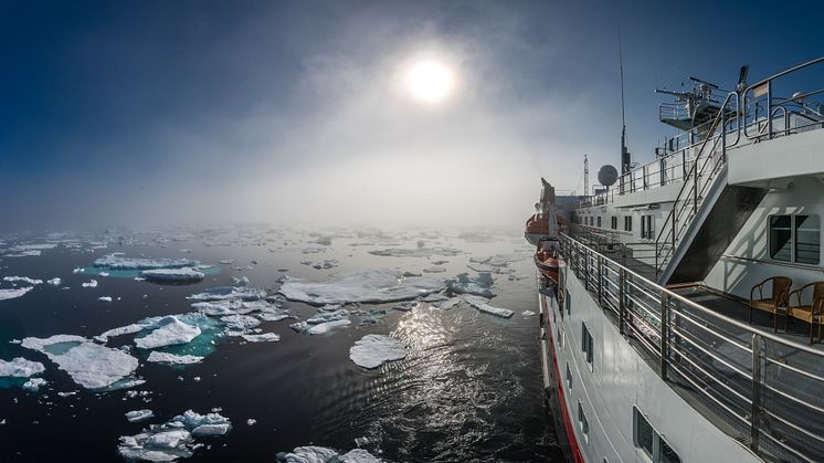 EXPLORING THE ICE: Hurtigruten introduces sailings to Russian the Northwest passage from 2019.  Photo: KARSTEN BIDSTRUP/ Hurtigruten
