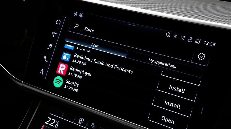 Audi integrerer app portal (store)