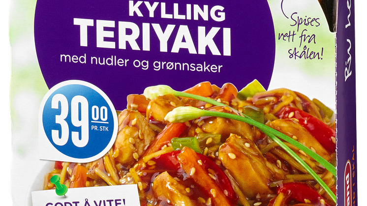 Fjordland i Skål: Kylling teriyaki