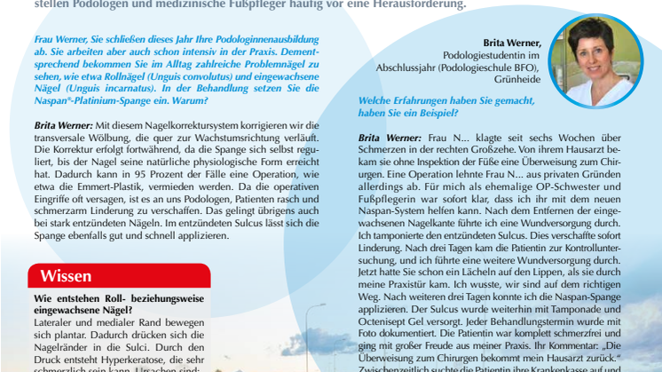 Naspan®-Platinium-Korrektursystem im Praxiseinsatz, Teil 1: Rollnägel
